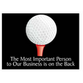 Golf Ball & Tee Rectangle Photo Hand Mirror (2.5" x 3.5")